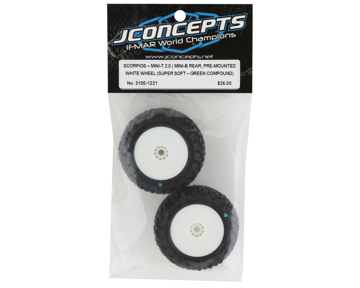 JConcepts 3100-1221 Mini-B/Mini-T 2.0 Scorpios Neumáticos traseros premontados