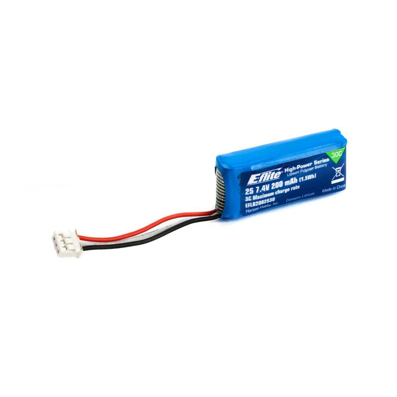 Batterie LiPo E-FLITE EFLB2002S30 7,4 V 200 mAh 2S 30C : PH