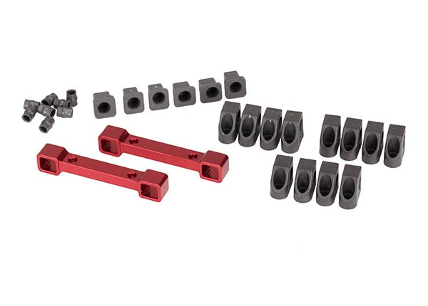 TRAXXAS 8334R MOUNTS SUPNSION ARM RED F/R