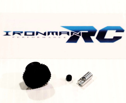Engranaje de piñón de 5 mm y 3 mm de acero endurecido IRonManRc 29t 48P