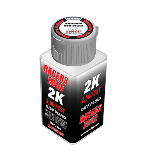 RACERS EDGE RCE3300  2,000cSt 70ml 2.36oz Pure Silicone Diff Fluid