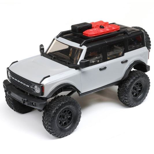 Axial SCX24 2021 Ford Bronco Hard Body 1/24 4WD RTR Scale Mini Crawler (Grey)