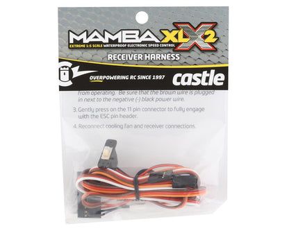 Castle Creations 011-0157-00 Mamba XLX 2 Receiver Harness w/Switch