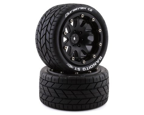 DuraTrax DTXC5530 Bandito ST Belted 2.8" Mounted Tires (2) w/12mm Hex