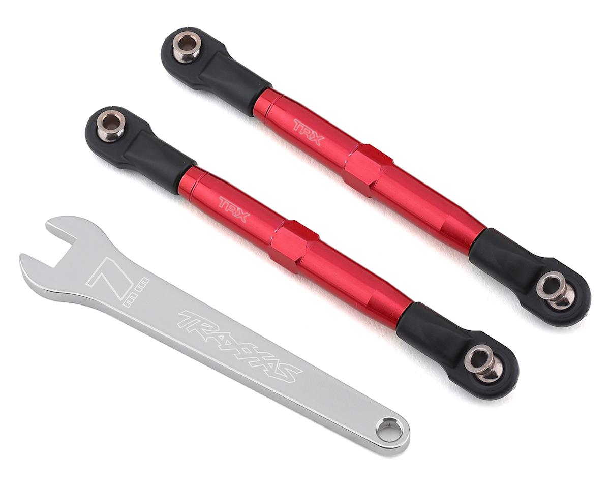 Traxxas 3643R Aluminum 49mm Camber Link Turnbuckle (Red) (2)