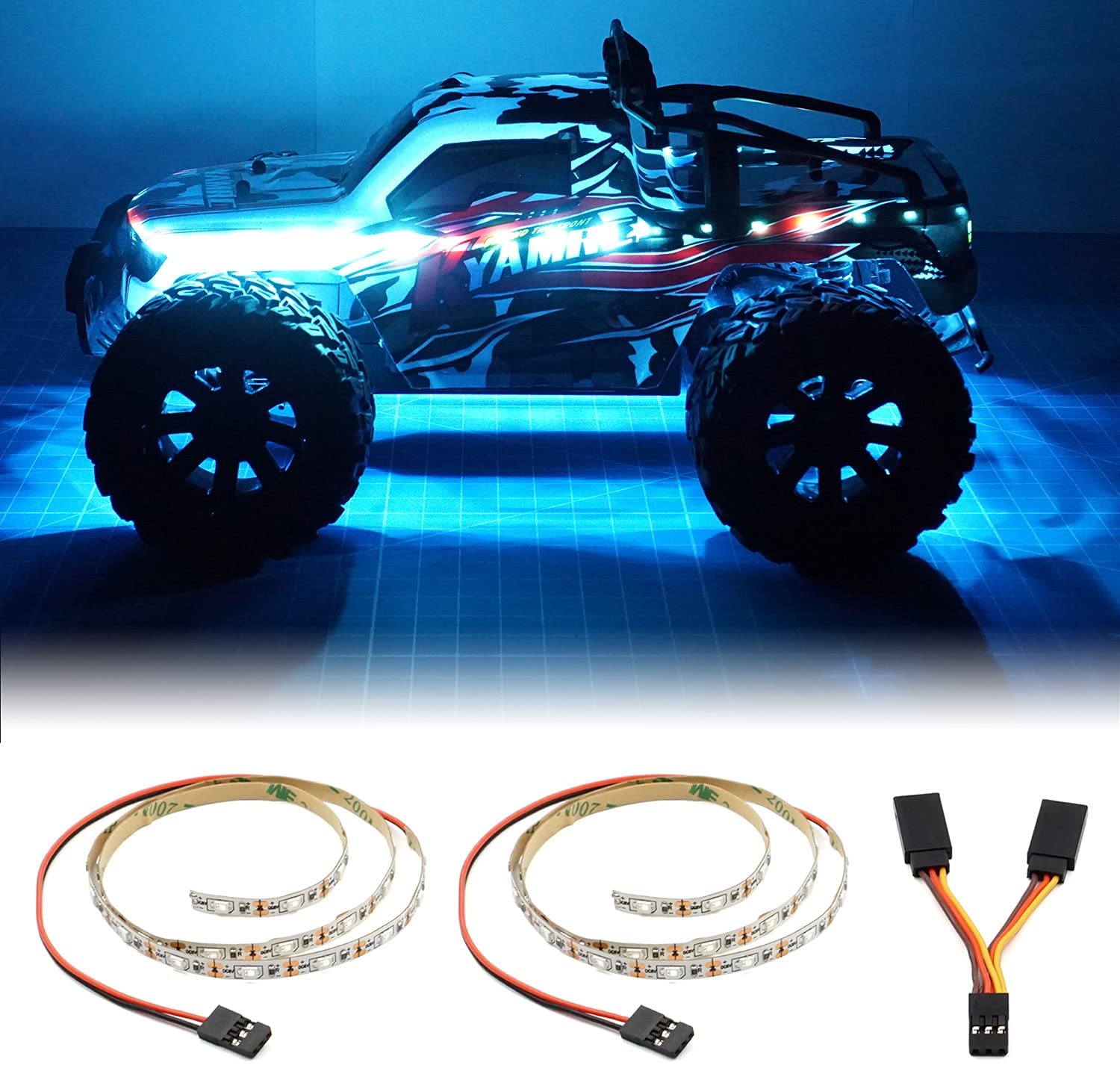 ISLANDHOBBYNUT LED Light Strip for RC (Ice Blue) PART# A98V