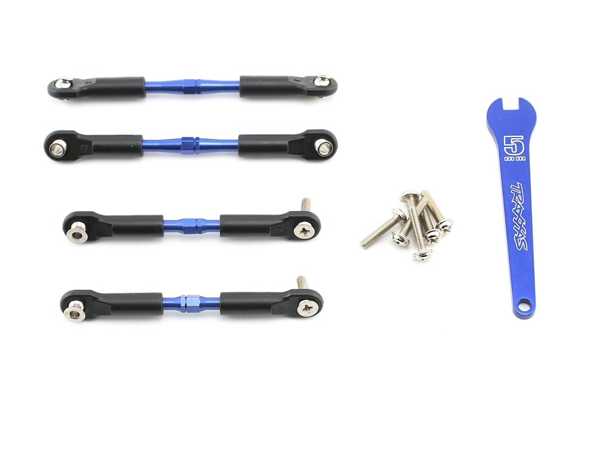 Traxxas 3741A Aluminum Turnbuckle Camber Link Set (Blue) (4)