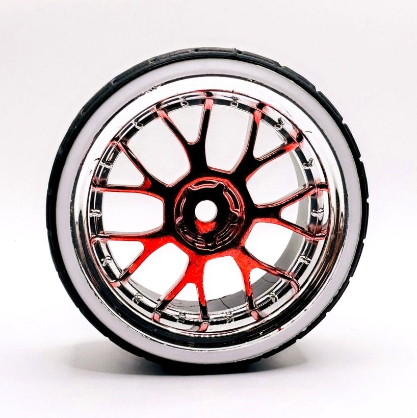 IronManRc 1/10 ROUES DRIFT AVEC PNEUS DURS * BETTY WHITES * PIÈCE # 9005