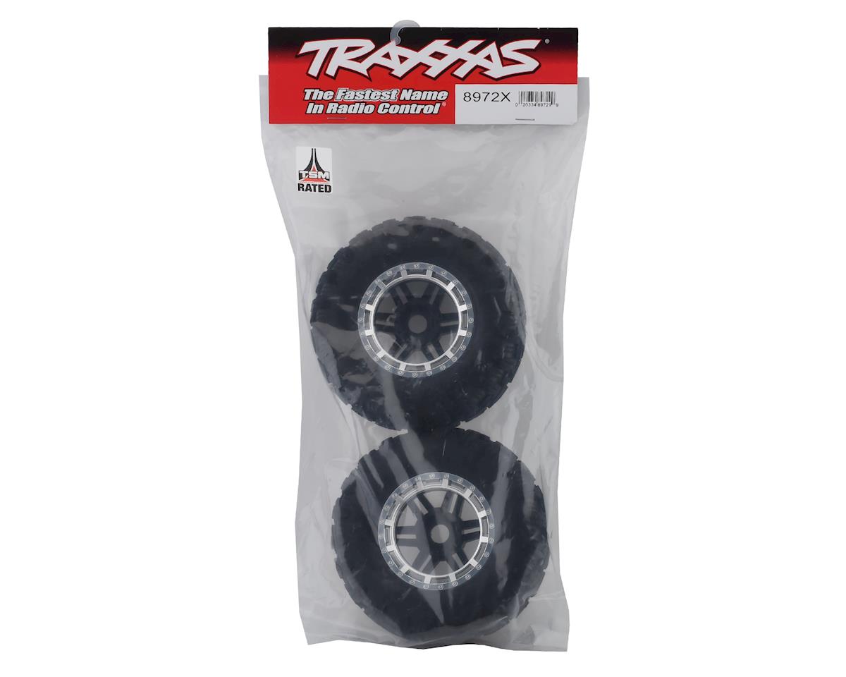 Traxxas 8972X Maxx All-Terrain Pre-Mounted Tires (Black/Chrome) (2)