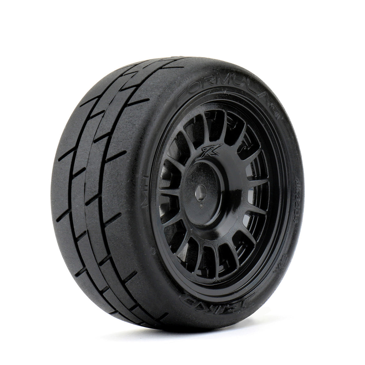 JKO3204CBSSG 1/10 GT Formula Tires Mounted on Black Claw Rims, Super S ...