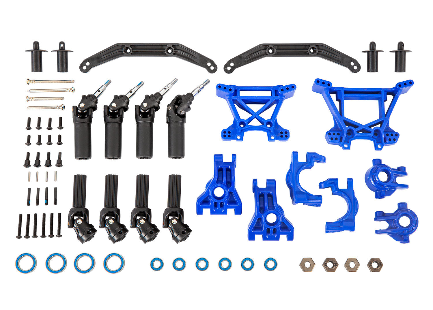 TRAXXAS 9080X KIT DE TRANSMISIÓN Y SUSPENSIÓN AZUL