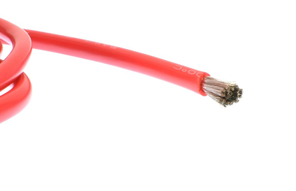 APEX 1120 3M / 10' RED 8 GAUGE AWG SUPER FLEXIBLE SILICONE WIRE #1120