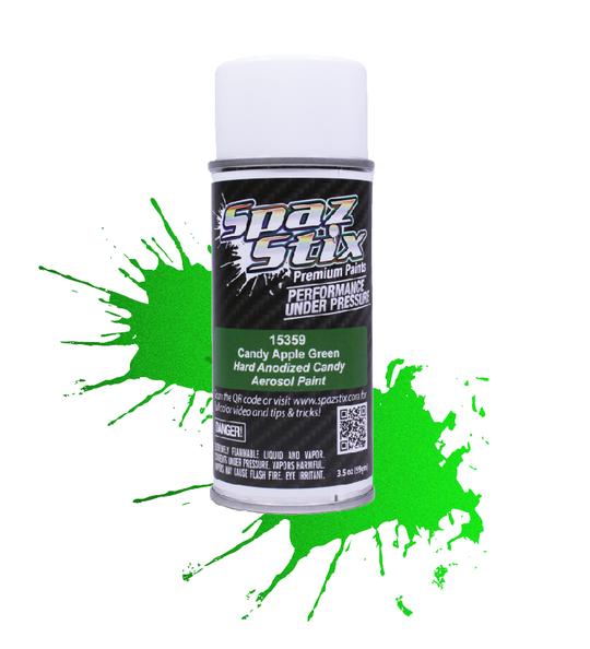 Spaz Stix 15359 Candy Apple Green Aerosol Paint, 3.5oz Can