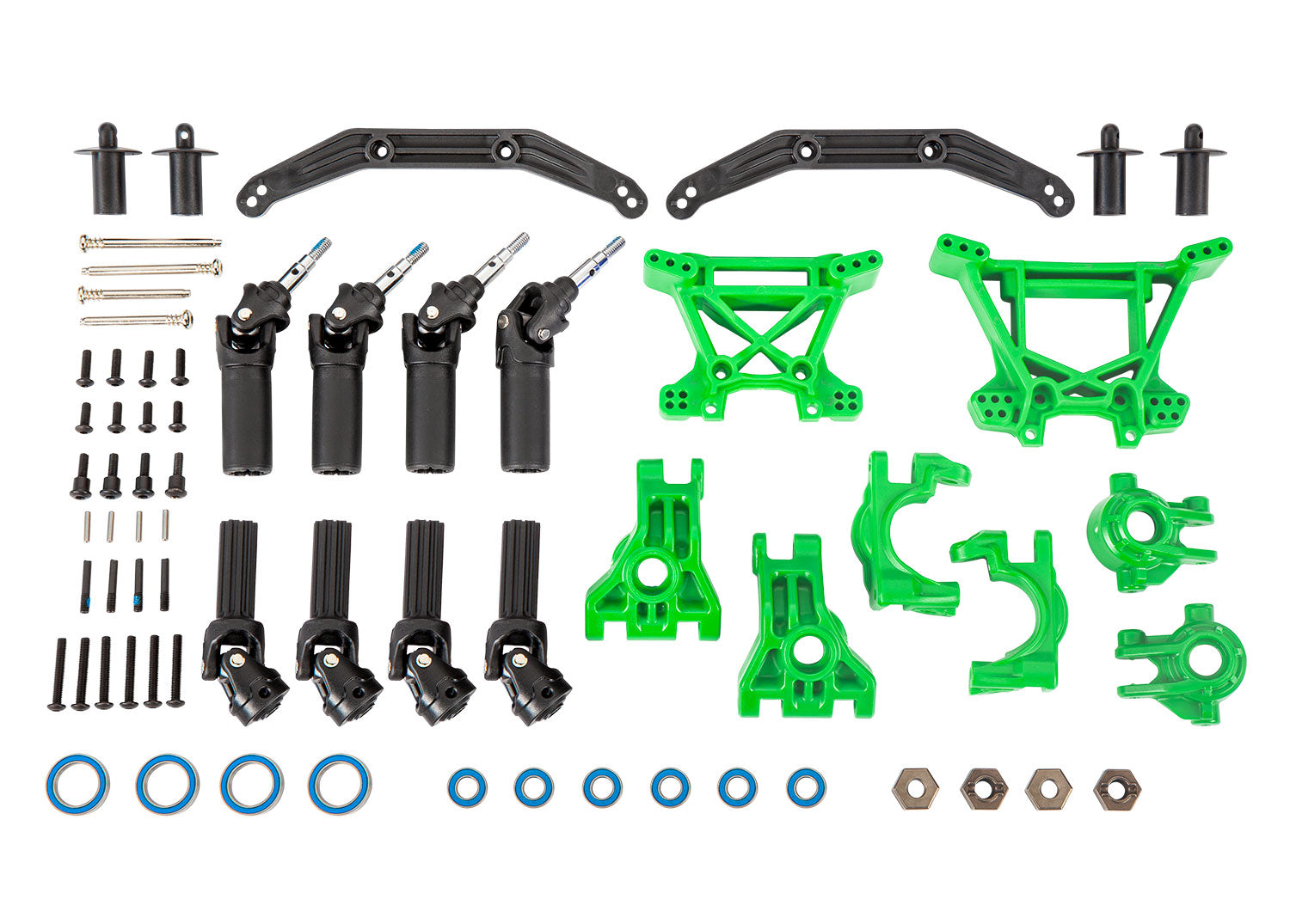 TRAXXAS 9080G KIT DE TRANSMISSION ET DE SUSPENSION VERT