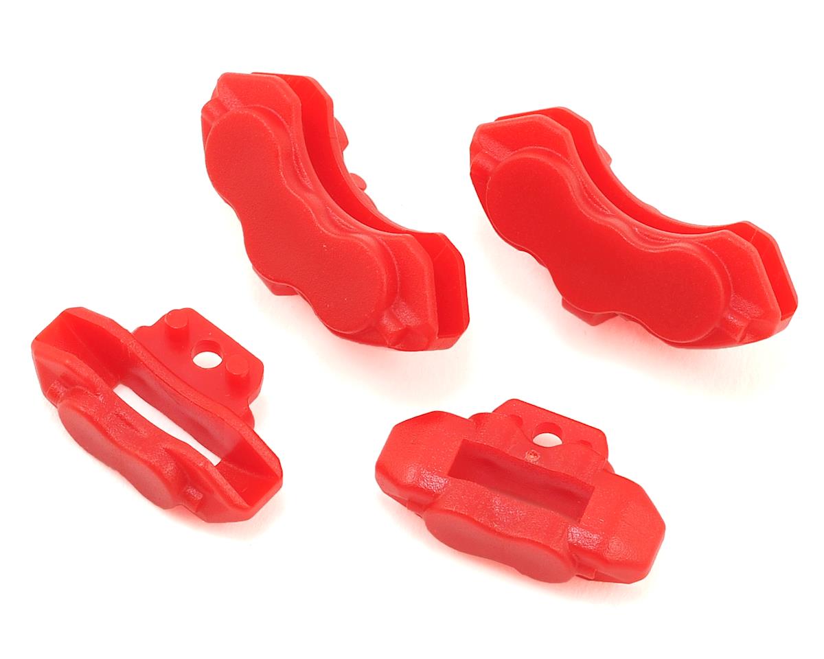 Traxxas 8367 - 4 Tec 2.0 Pinzas de freno delanteras y traseras (rojas) (2)