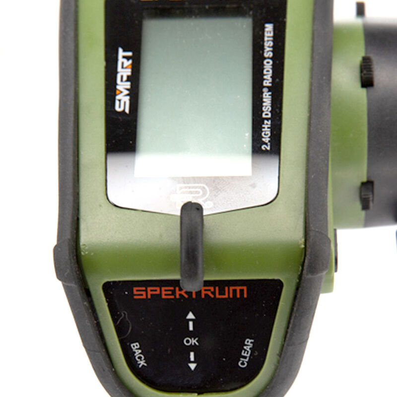 SPEKTRUM SPMR5200G DX5 Émetteur DSMR robuste à 5 canaux uniquement, vert