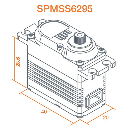 SPEKTRUM SPMSS6295 HV High Speed High Torque Brushless Metal Gear Servo