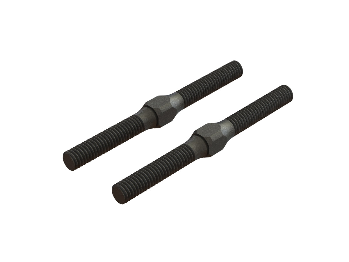 ARRMA AR330542 STEEL TURNBUCKLE M4X48MM (BLACK) (2PCS)