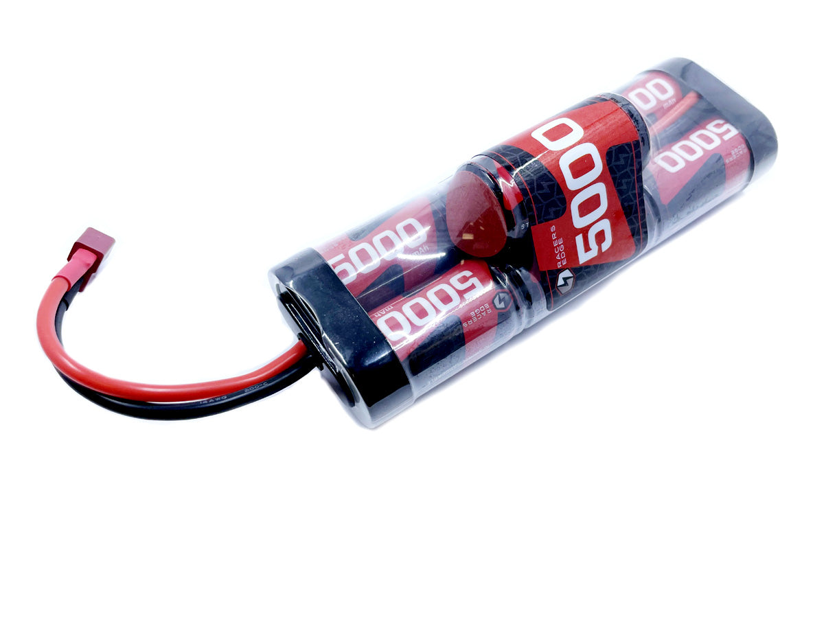 Racers egde 5000mAh 8.4V 7-Cell NiMH Hump Battery Pack with T-Plug ...