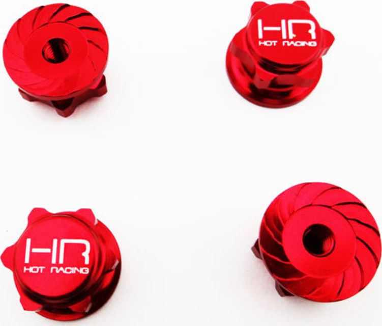 Hot Racing YEX10N02 17mm Yeti XL RTR Serrated Wheel Nuts (4)