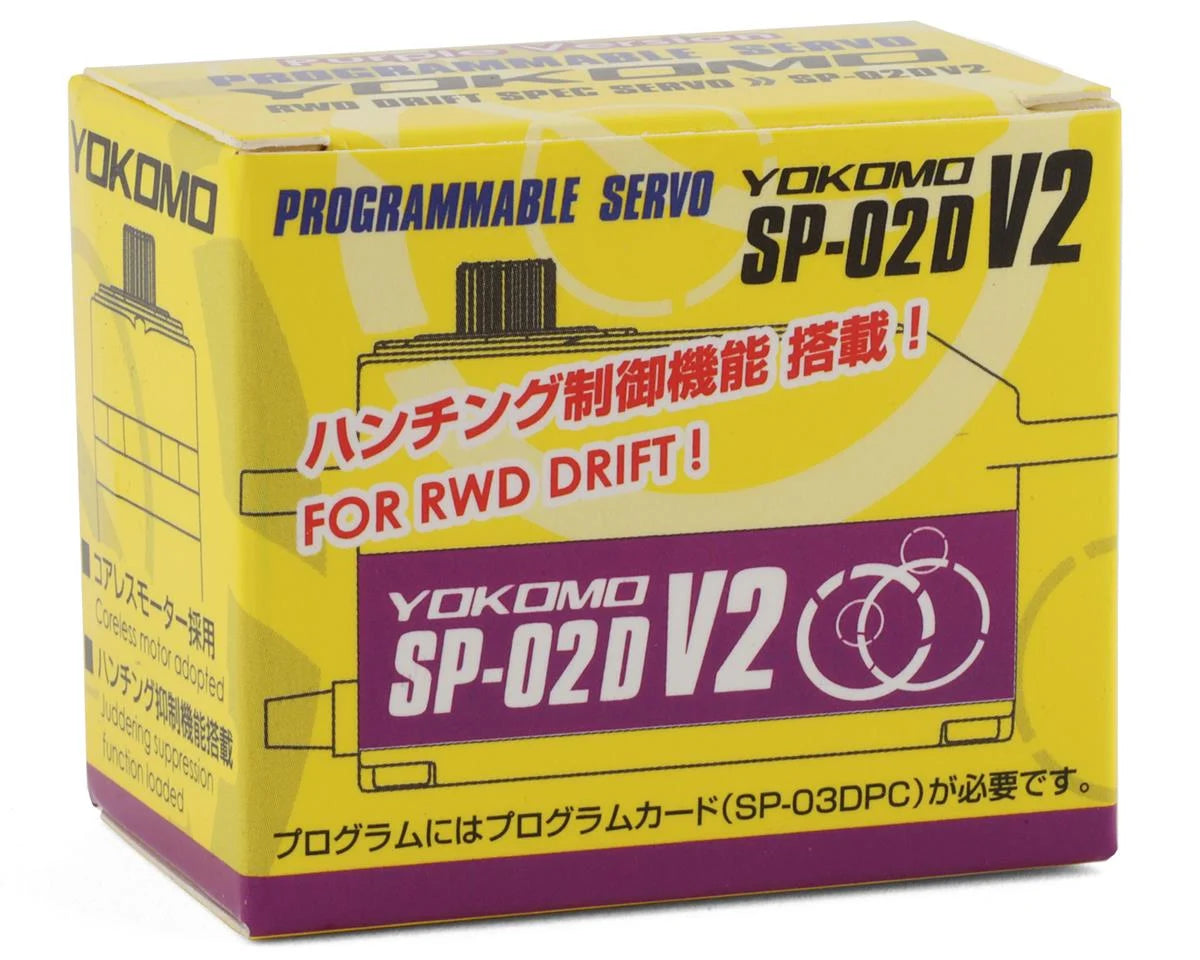 Yokomo SP-02D V2 RWD Servo digital de deriva de perfil bajo (púrpura)YOKSP-02DV2P