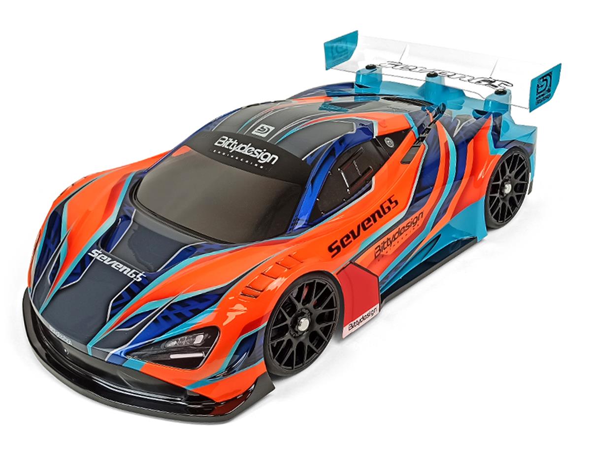Bittydesign BDYGT8-S65 Seven65 1/8 On-Road GT Body (Transparente) (Distancia entre ejes de 325 mm)