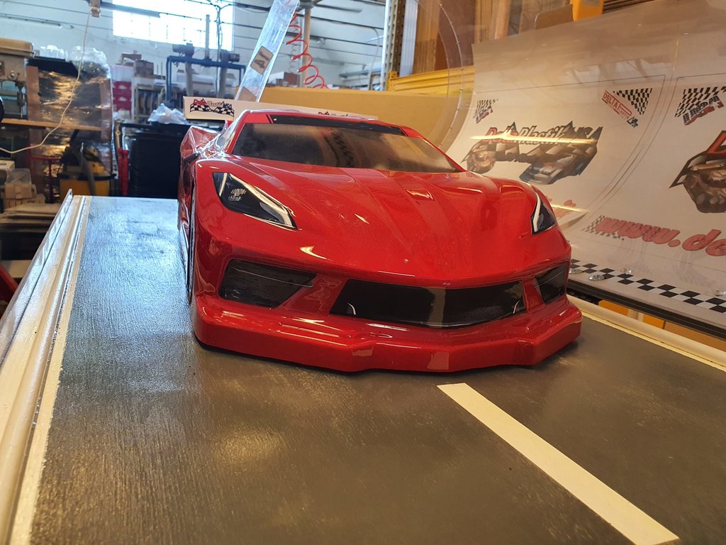 Delta Plastik 8504 CR8 CORVETTE BODY 1/7 FOR ARRMA INFRACTION, LIMITLESS, FELONY