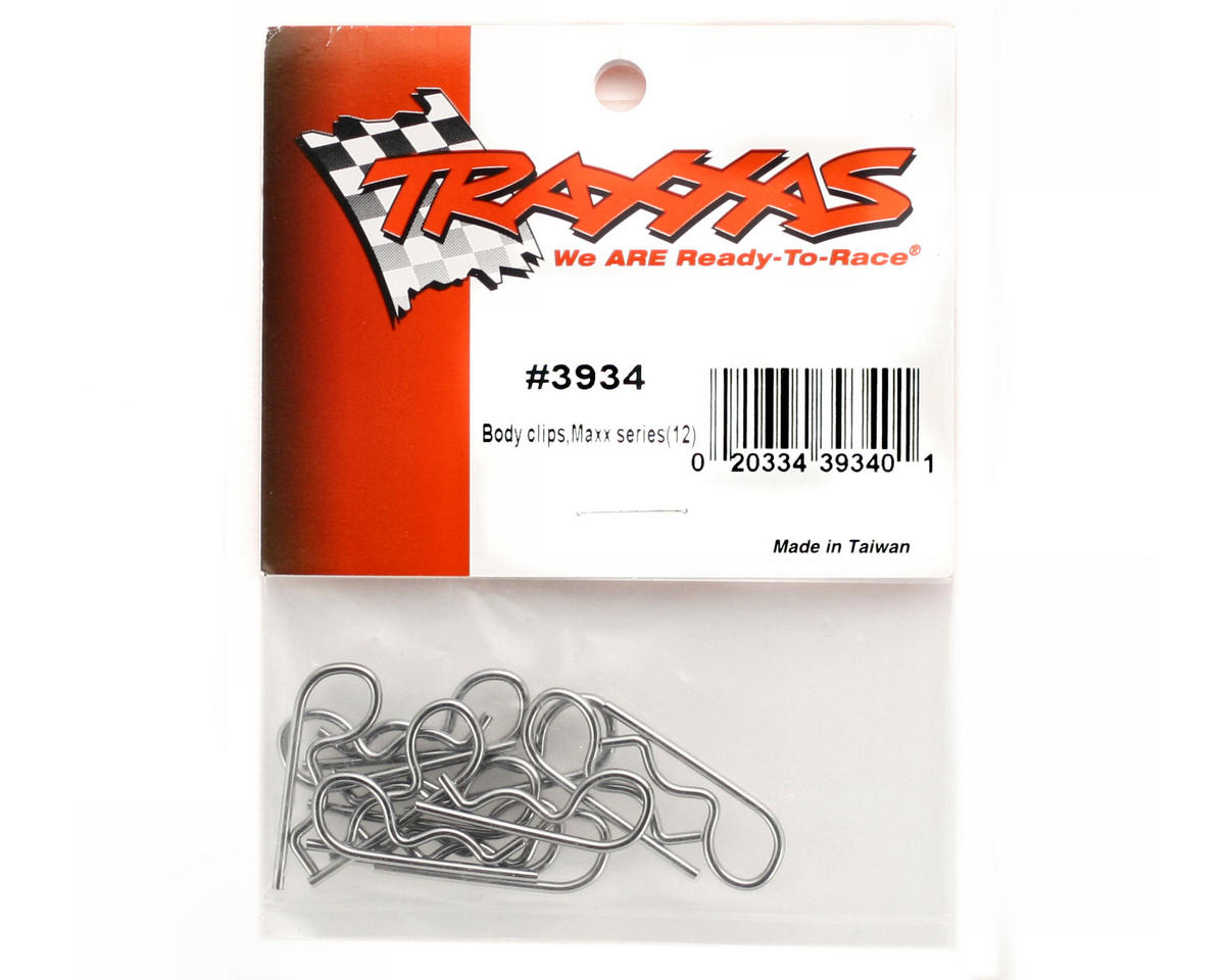 Traxxas 3934 Clips para carrocería de servicio pesado (12)