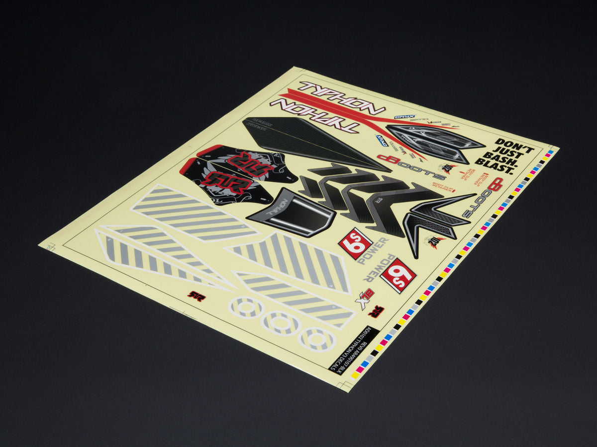 Arrma AR406106 TYPHON 6S BLX CLEAR BODYSHELL (INC. DECALS)