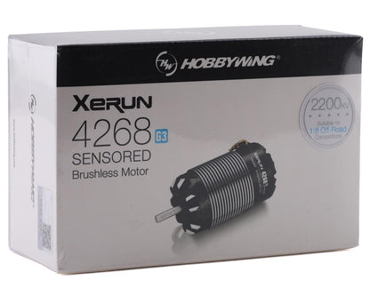 Hobbywing 30401907 Xerun 4268SD G3 1/8 Scale Sensored Brushless Motor (2200kV)