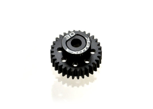 EXOTEK 1771 Flite 30 Tooth 48 Pitch Pinion Gear, Black POM with Alloy Collar