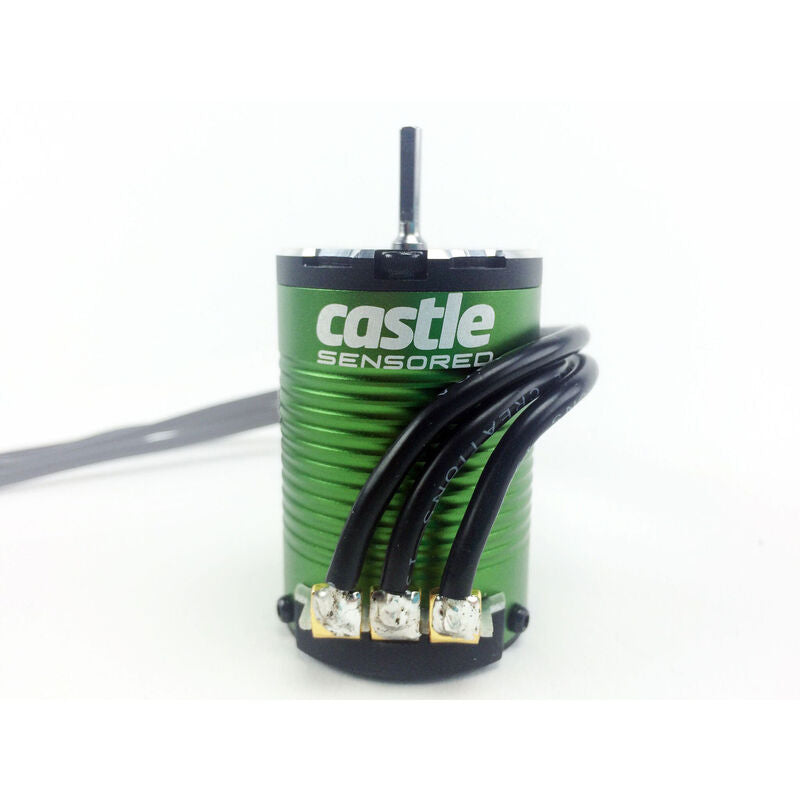 Motor sin escobillas con sensor de 4 polos Castle Creation 1/10, 1410-3800 Kv: bala de 4 mm