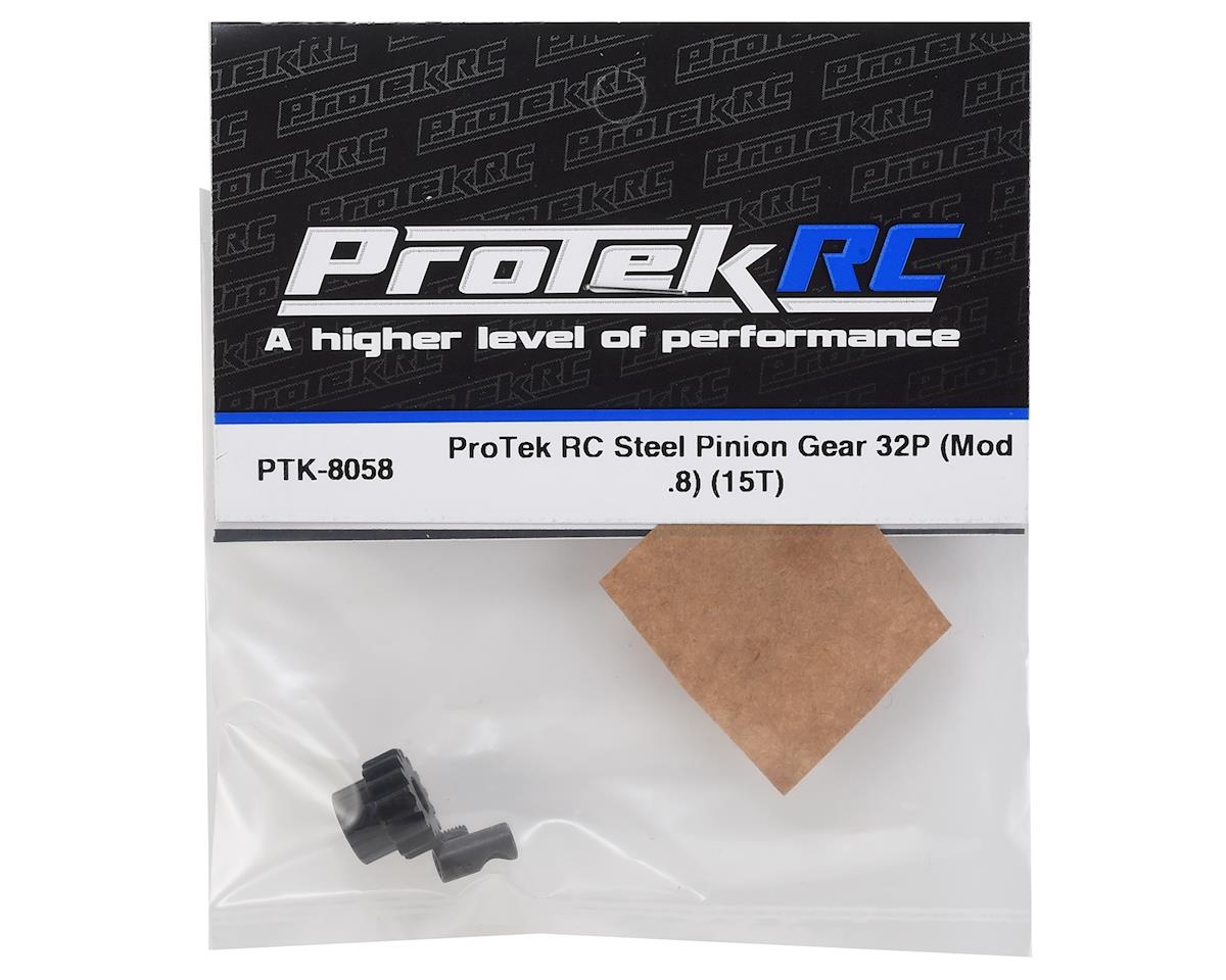ProTek PTK-8058 RC acero 32P piñón engranaje con manga reductora de 3,17 mm