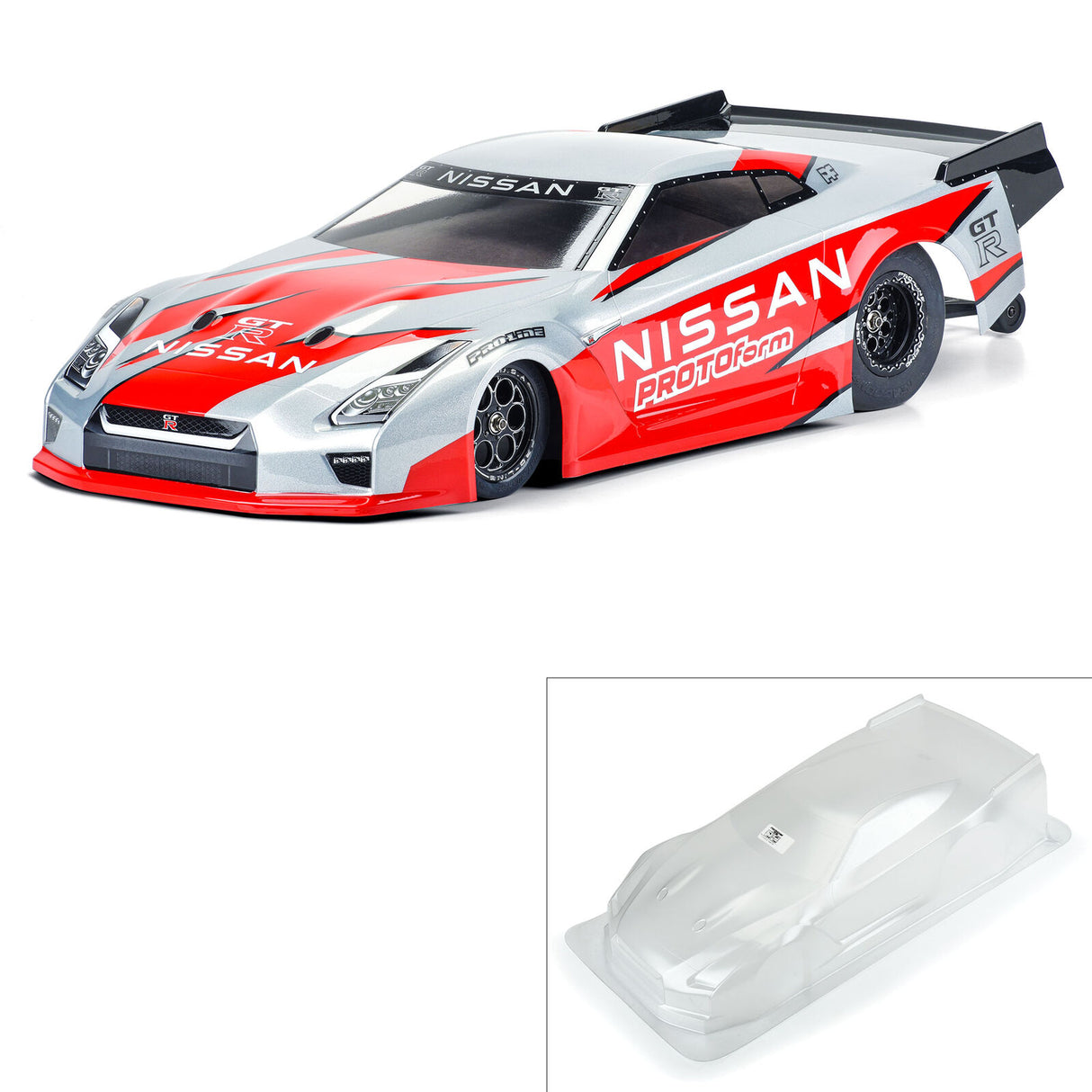 PROTOFORM 1585-00 1/10 Nissan GT-R R35 Carrosserie transparente : Losi 22S Drag Car