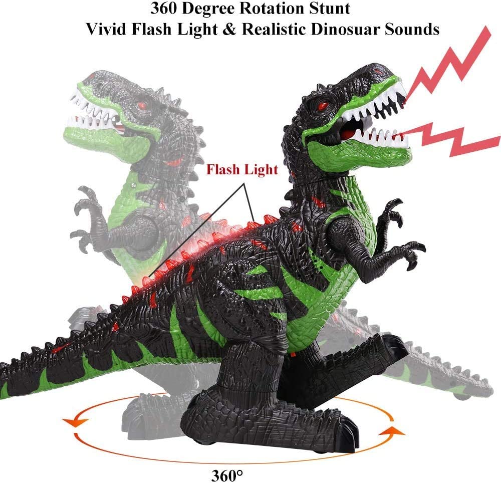 TEMI 8 Channels 2.4G Remote Control Dinosaur for Kids