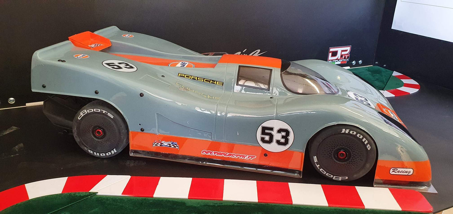 EL CUERPO DELTA PLASTIK 8508 PORSCHE 917 SE ADAPTA A LA INFRACCIÓN ARRMA, ILIMITADA, ESCALA 1/7