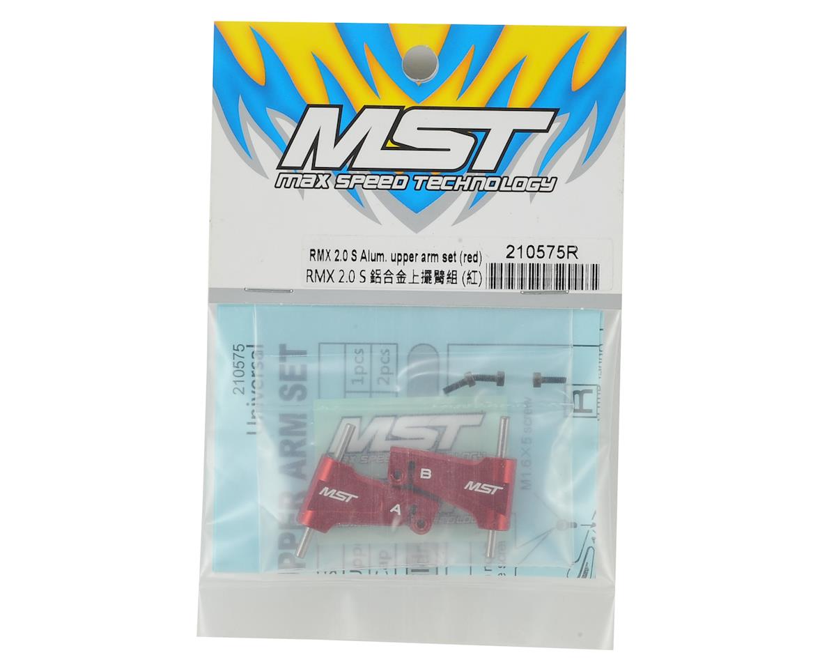 MST 210575R RMX 2.0 Ensemble de bras supérieurs en aluminium (rouge)