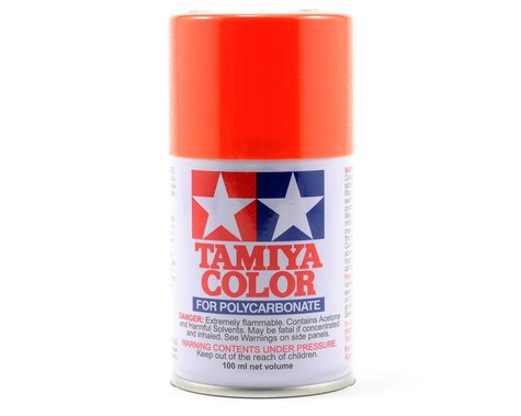 Peinture en aérosol Tamiya PS-7 Orange Lexan (100 ml)