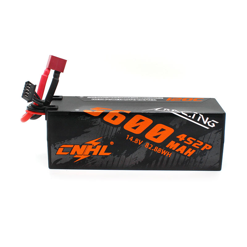 CNHL Racing Series 5600MAH 14.8V 4S 120C Étui rigide pour batterie Lipo avec doyens