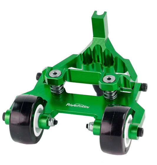 Powerhobby PHMAXX01-Green Traxxas Maxx Barre de roue en aluminium – Pièces de mise à niveau