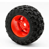 POWERHOBBY PHT2372-O 1/8 Raptor 3.8” Belted All Terrain Tires 17MM Mounted Orang
