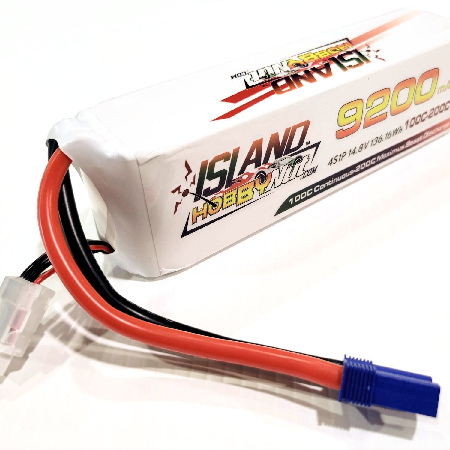 ISLANDHOBBYNUT 9200MAH 14.8V 4S 100C - 200C BATERÍA LIPO CON EC5 Y CABLE DE CALIBRE 8