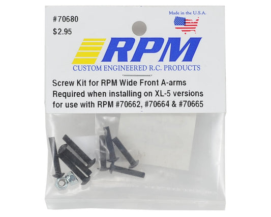 Kit de tornillos RPM Wide A-Arm XL-5 (Rustler, Stampede)