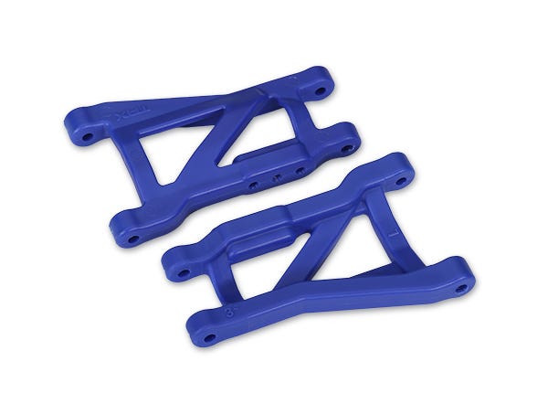 Traxxas 2750X Brazos de suspensión, azules, traseros (izquierdo y derecho), resistentes (2)