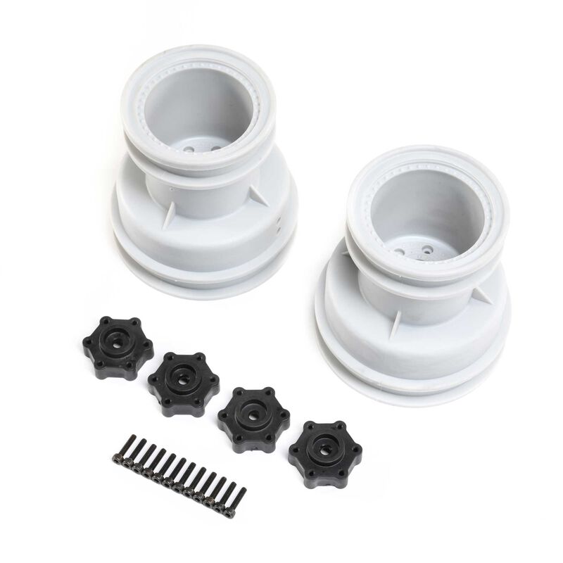 Losi LOS43033 LMT Monster Truck Rueda (Plata) (2)