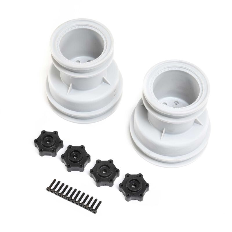 Losi LOS43033 LMT Monster Truck Roue (Argent) (2)