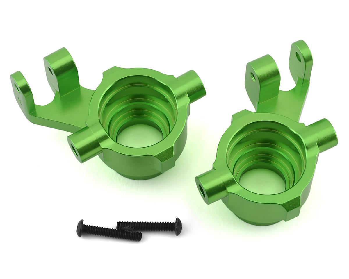 Bloques de dirección de aluminio Traxxas 8937G Maxx (verde)