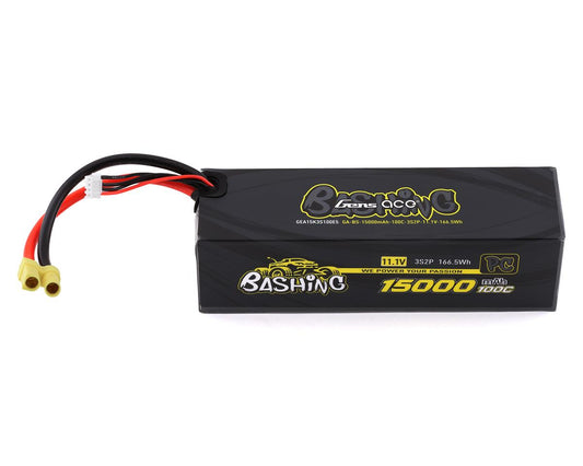 Paquete de baterías LiPo Gens Ace Bashing Pro 3s 100C (11,1 V/15000 mAh) con conector EC5