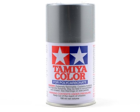 Pintura en aerosol Tamiya PS-12 Lexan plateada (100 ml)