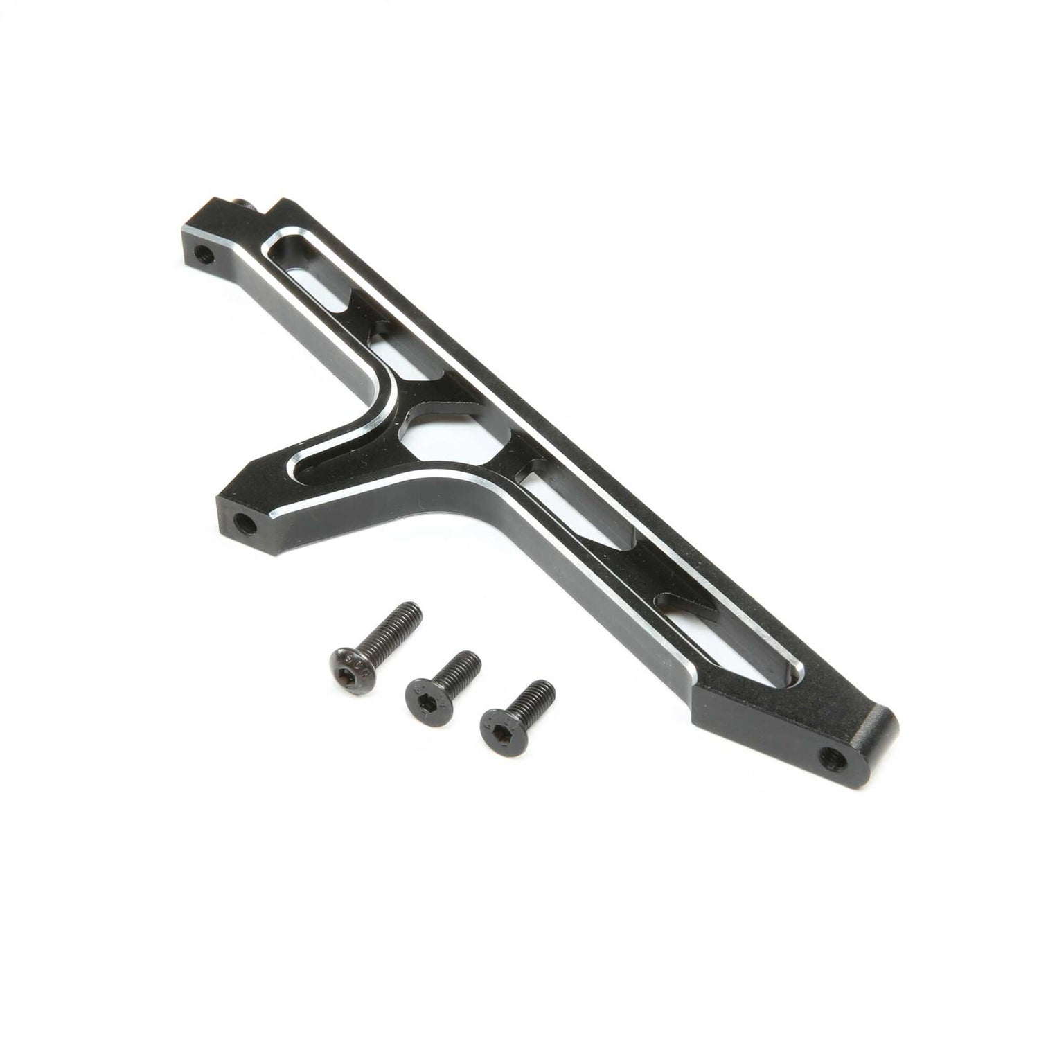 Losi LOS351016 DBXL-E 2.0 Aluminum Front Chassis Brace (Black)